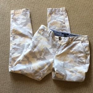 Tommy Hilfiger desert camo ankle pants.